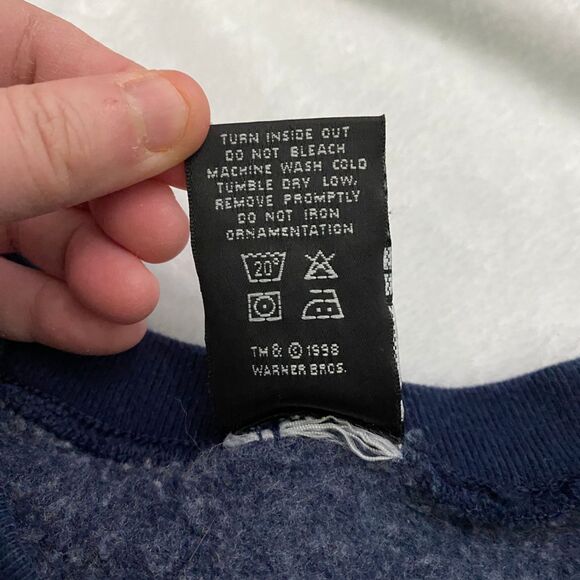 VTG Y2K WB Looney Tunes Millennium 2000 Mil-Looney-Um Crewneck Sweatshirt sz L - Picture 9 of 9